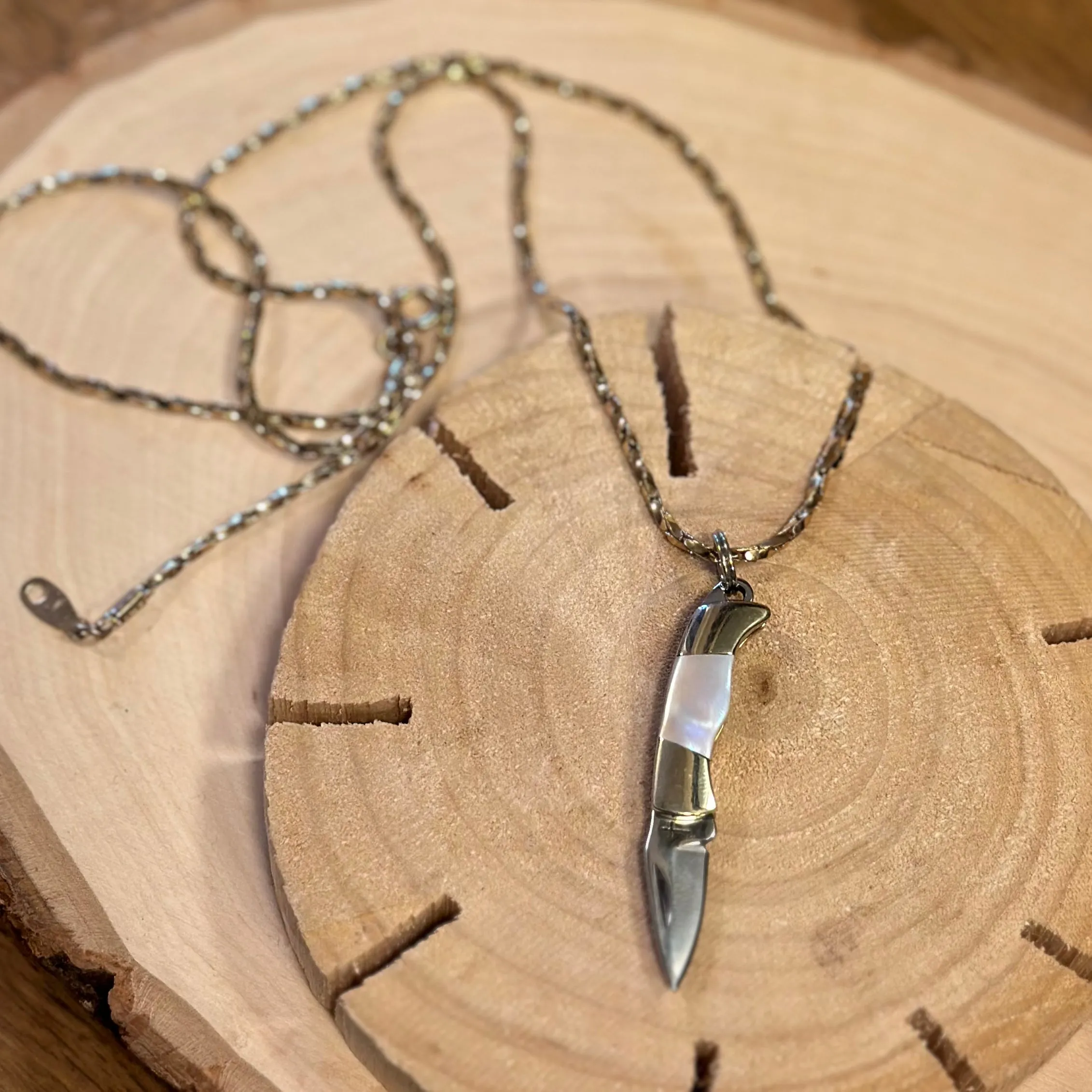 Mini Shell Pocket Knife Charms