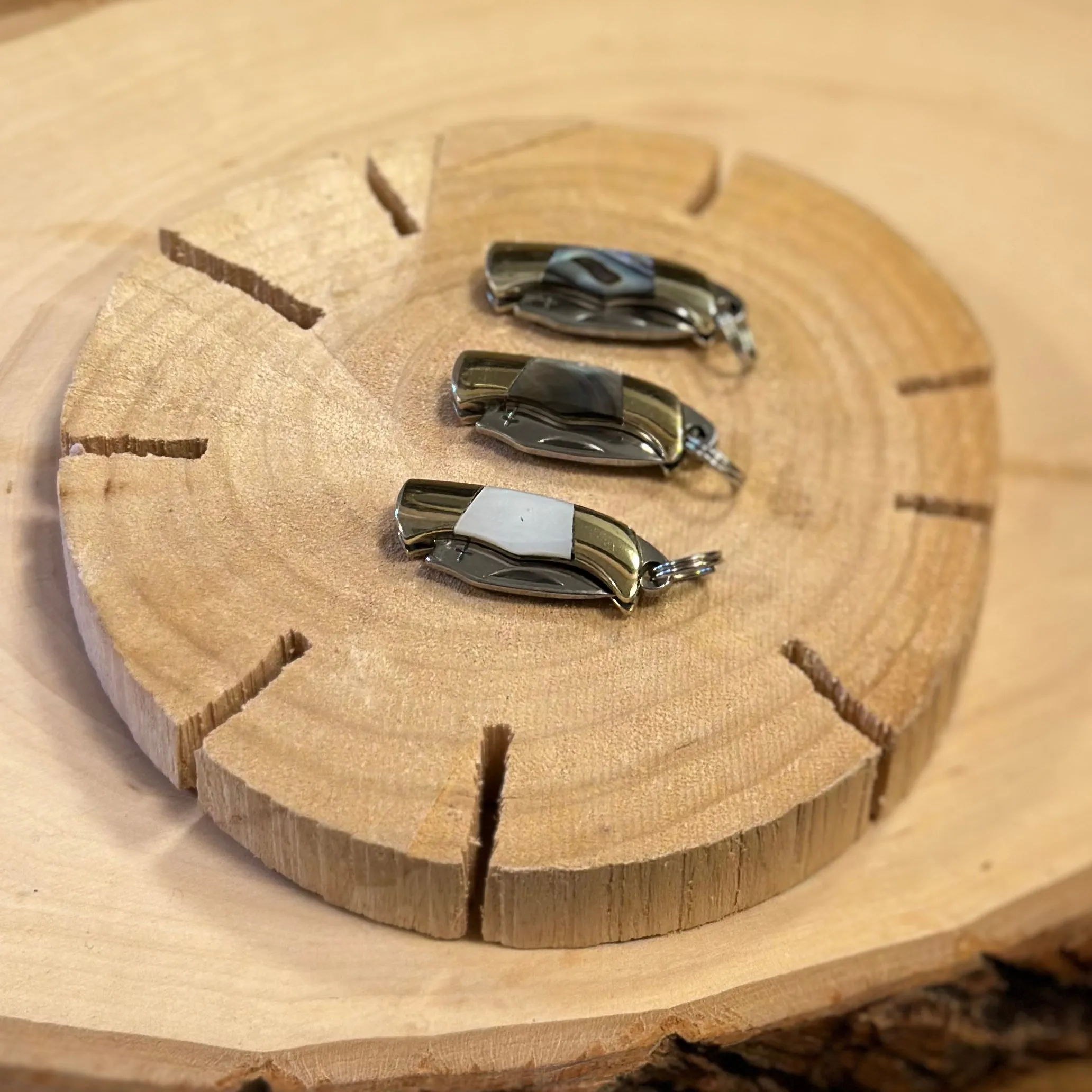 Mini Shell Pocket Knife Charms