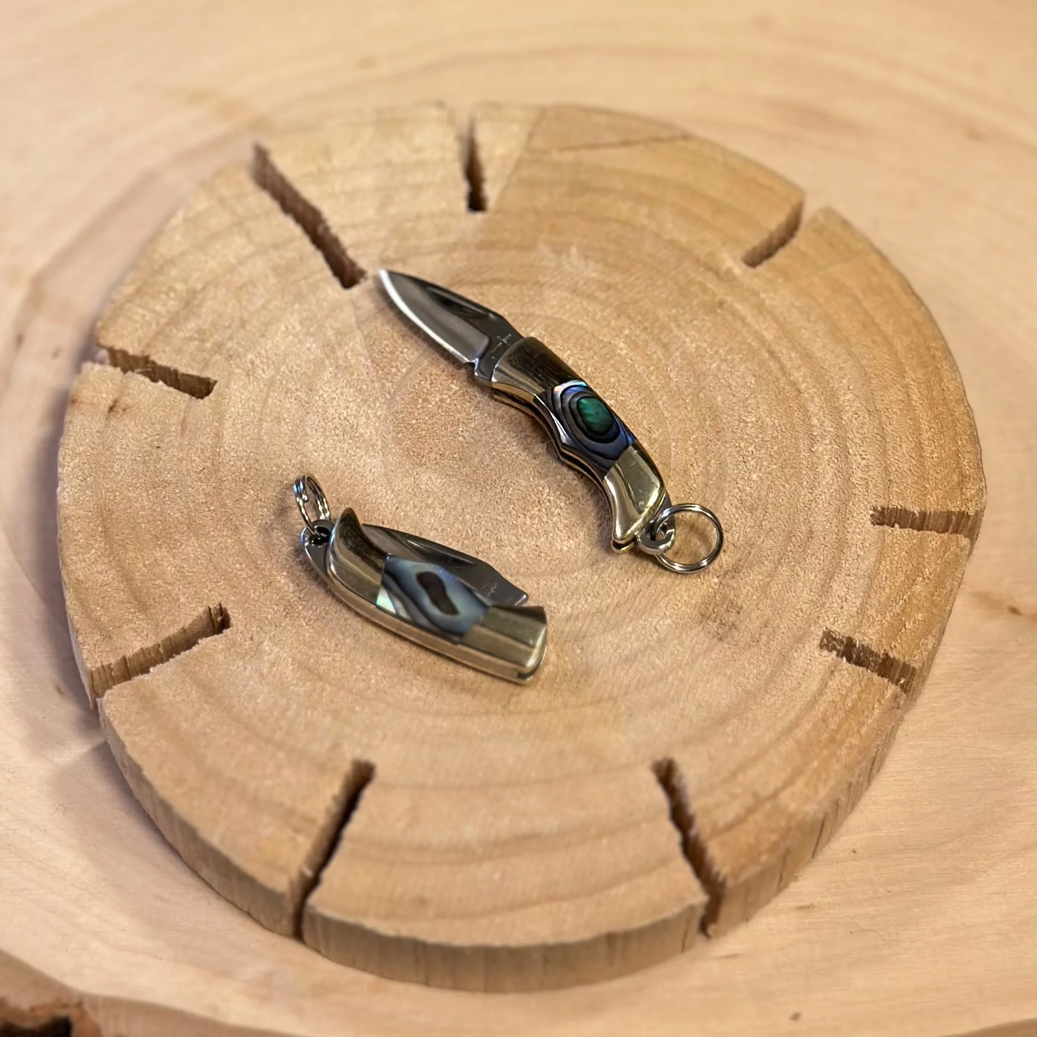 Mini Shell Pocket Knife Charms