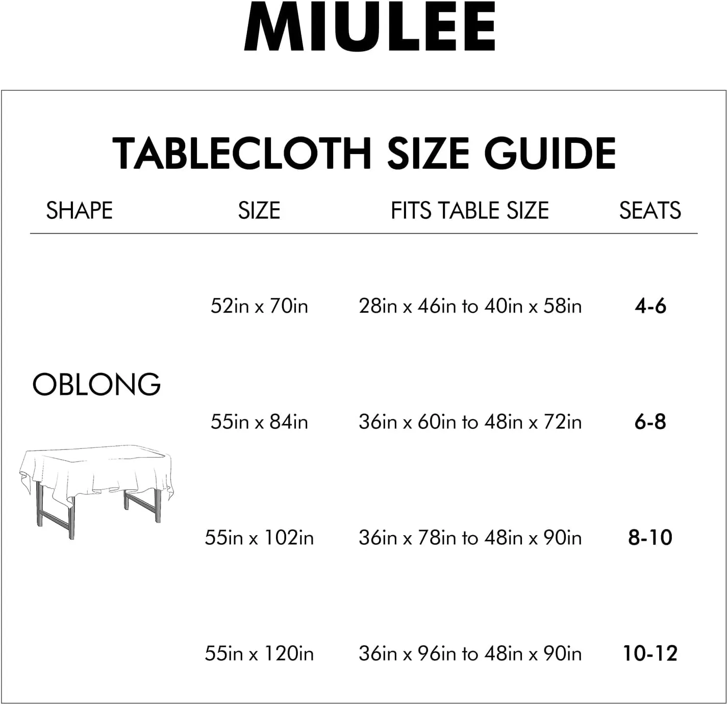 MIULEE Light Grey Thick Polyester Linen Rectangle Tablecloth Decorative Cutouts Waterproof Stain Resistant Table Cloth Farmhouse Table Cover for Dining Party Buffet Camping Wedding, 55 x 84 inch