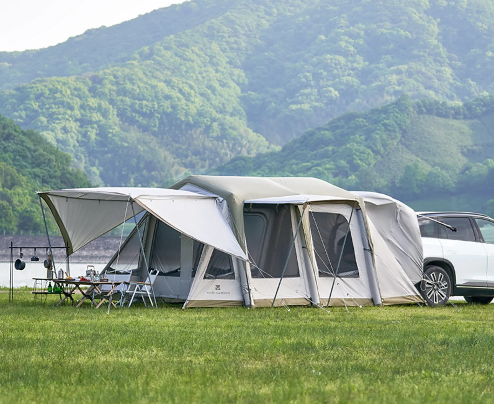 Mobi LS and Effortless with 4 Tent Tent Experience Connected Spacious for Garden Tunnel Inner Instant access Camping
