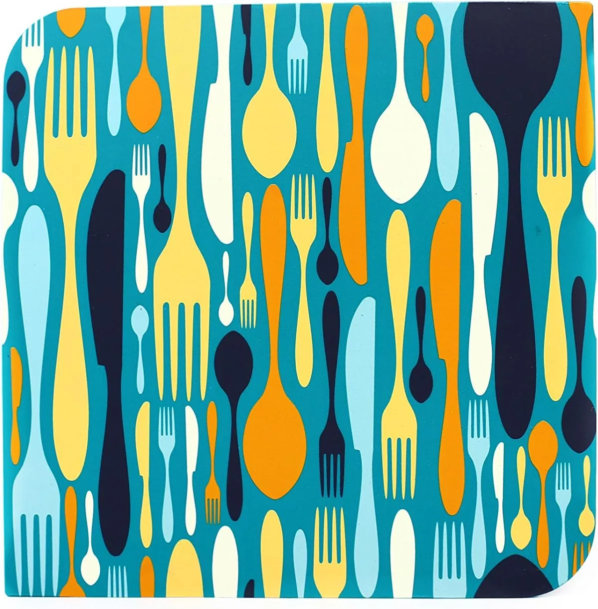 Modgy Silicone Trivets for Hot Dishes, Pots, Pans Decorative for Kitchen Counter-Tops Heat Resistant Pad Utensil Rest Mat Coaster, Kookin
