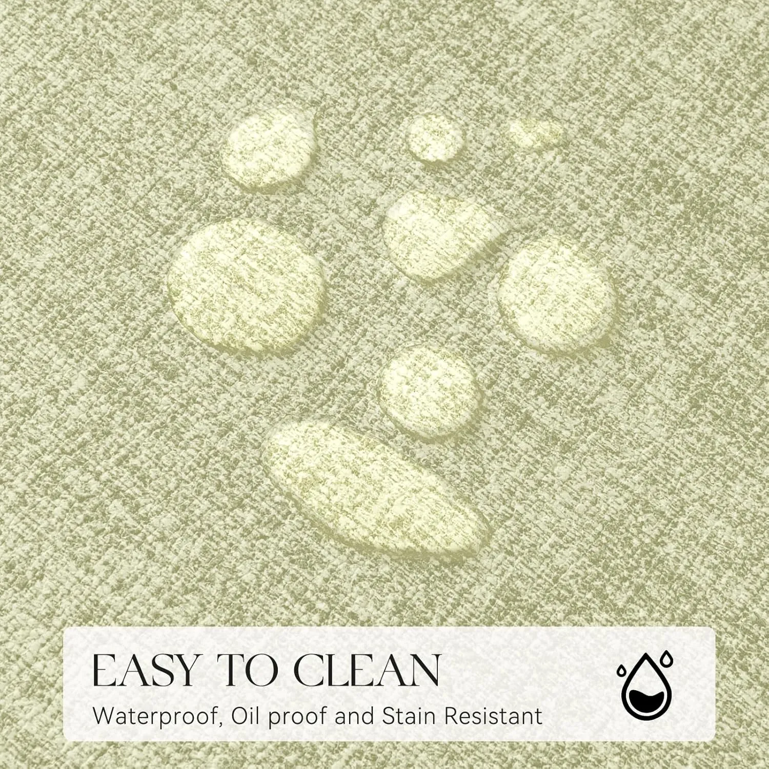MOSAYT Faux Leather Placemats Set of 6, Heat Resistant Vinyl Place Mats with Coasters, Wipeable Washable Waterproof Oil Proof Table Mats for Kitchen Dining Indoor Outdoor, 12" x 18", Sage Green