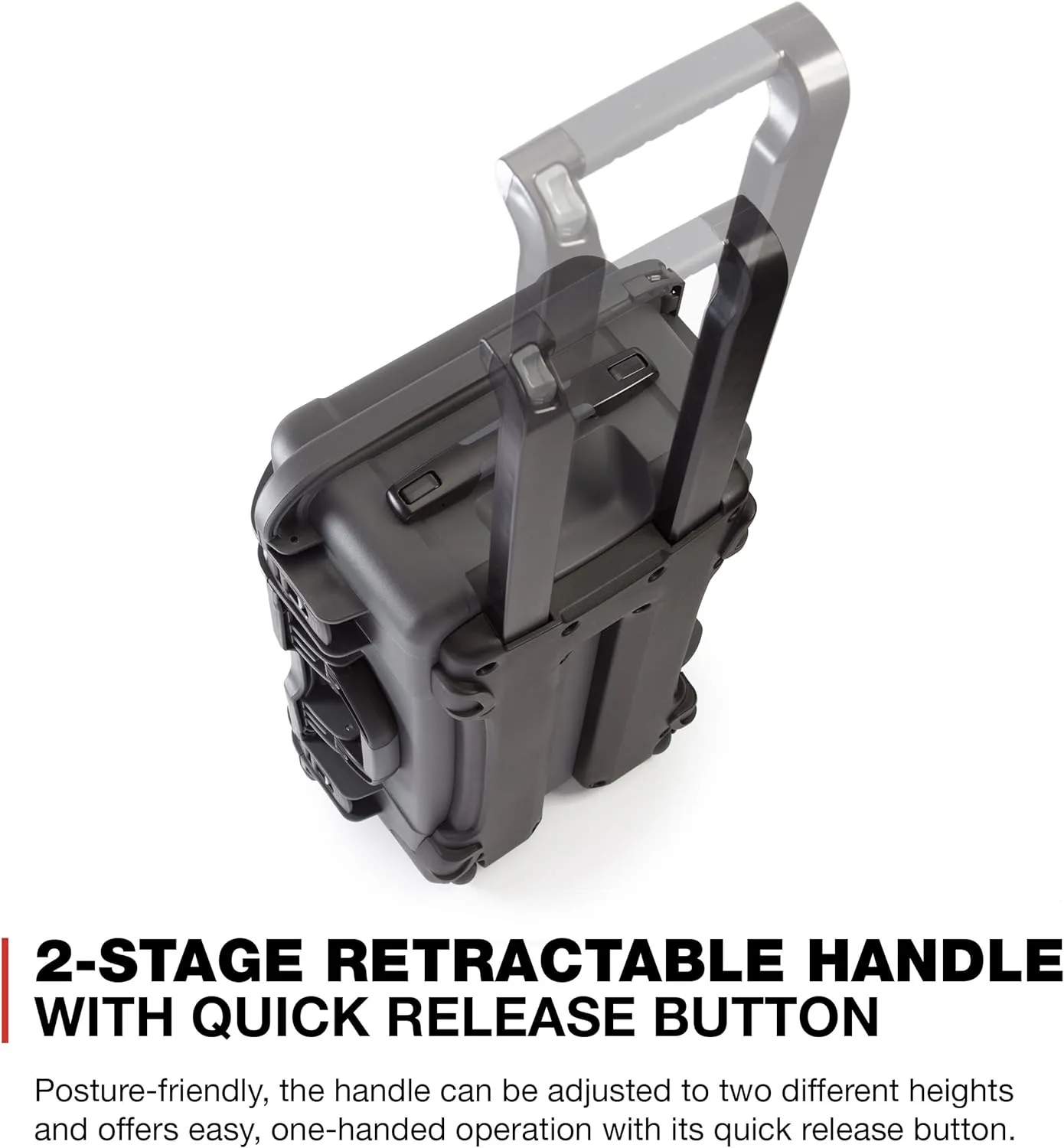 NANUK Wheeled Series 935 Lightweight NK-7 Resin Waterproof Protective Case and Foam Insert - Graphite