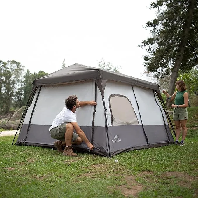Naturehike Cape 6 Person 8 Person Camping Tent, 60S Easy Setup Instant Tent Pop up Tent, Waterproof Large Tall 6/8 Person Tents for Camping, Car Camping