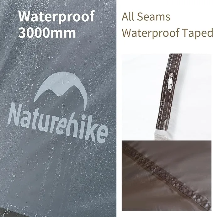 Naturehike Cape 6 Person 8 Person Camping Tent, 60S Easy Setup Instant Tent Pop up Tent, Waterproof Large Tall 6/8 Person Tents for Camping, Car Camping