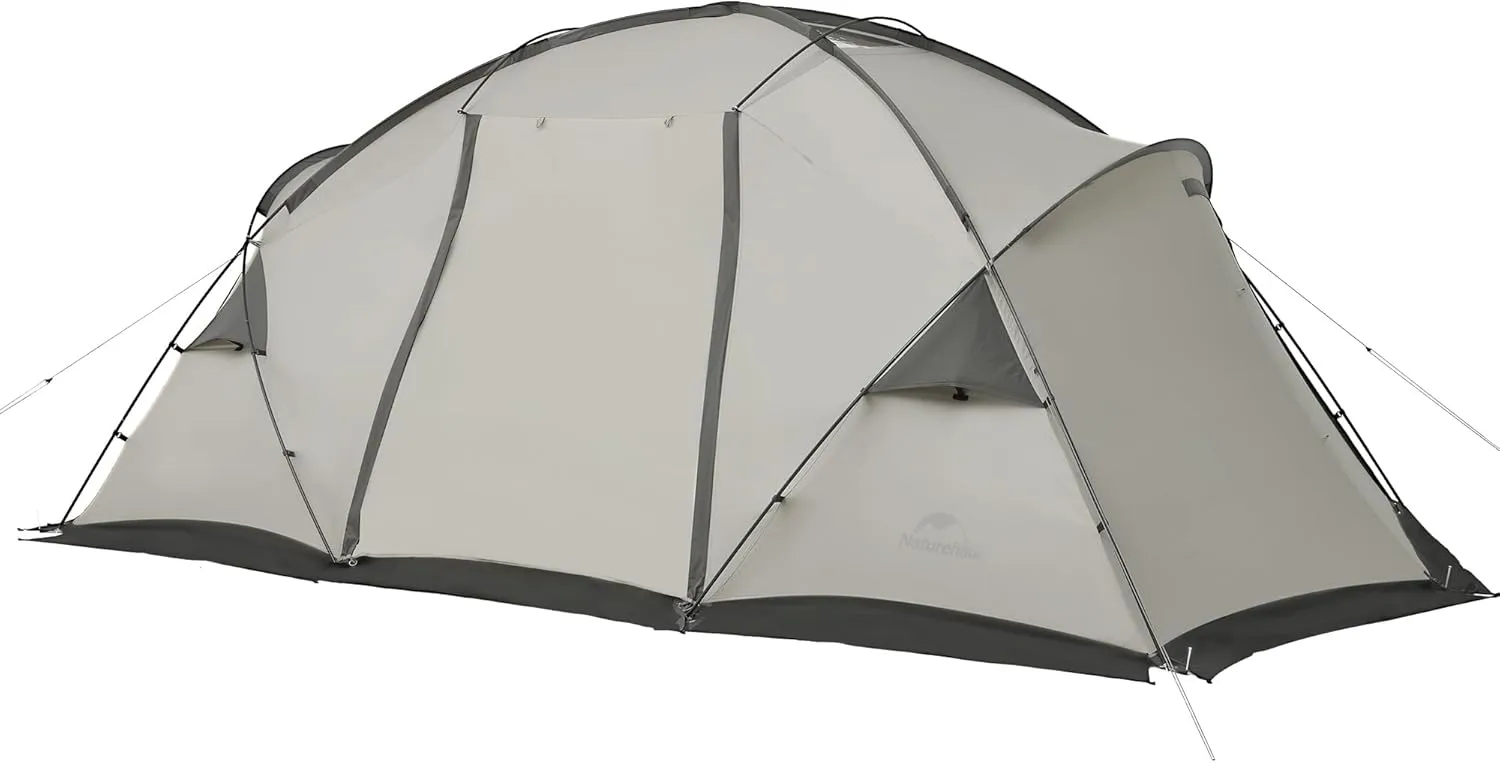 Naturehike Massif Hot Tent with Stove Jack, 4 Season Tent, 1/2/4 Person Camping Tent, UPF50  Waterproof Windproof Winter Tent with Room and Hall
