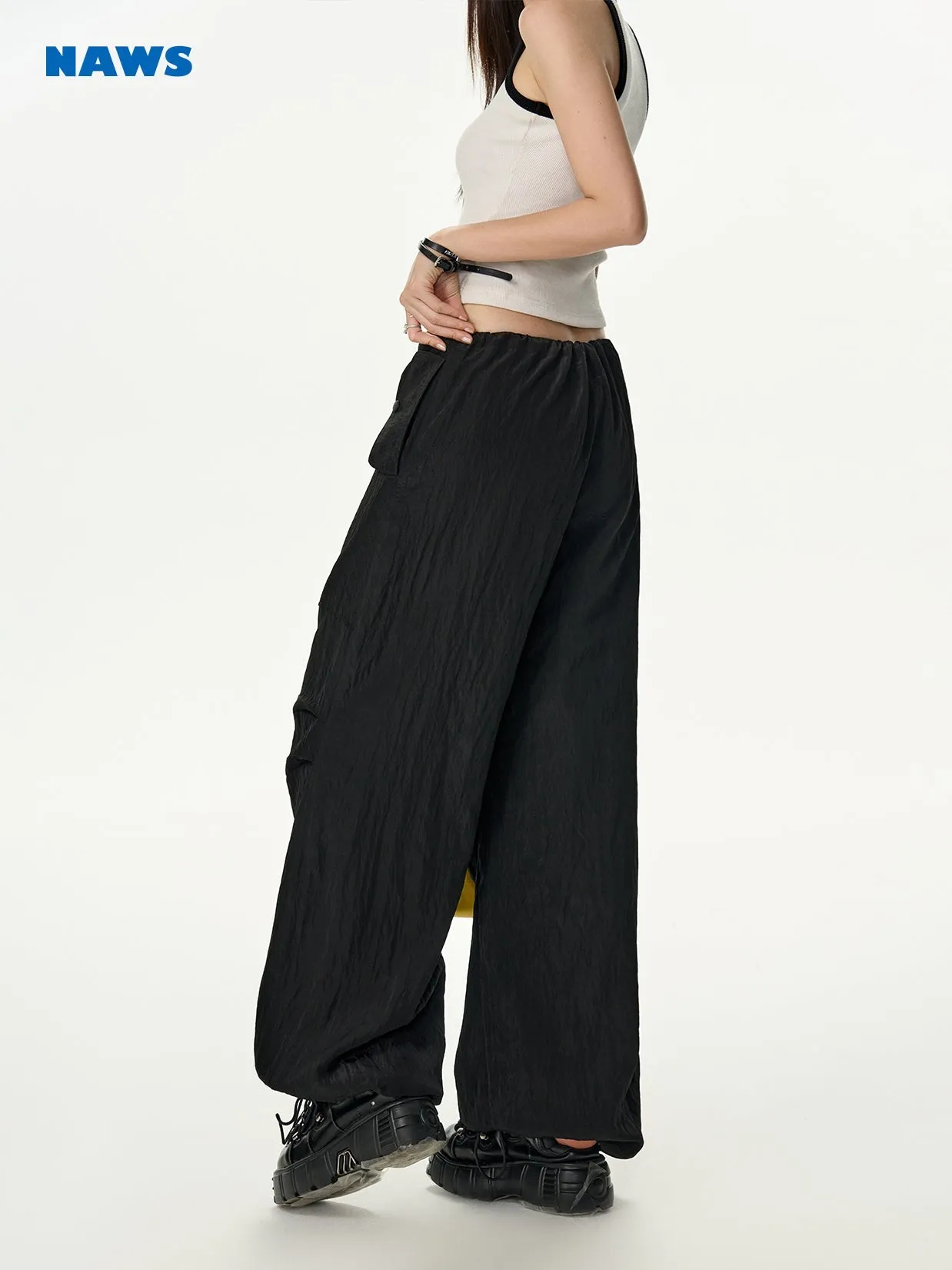 [NAWS] Drawstring  paratrooper pants