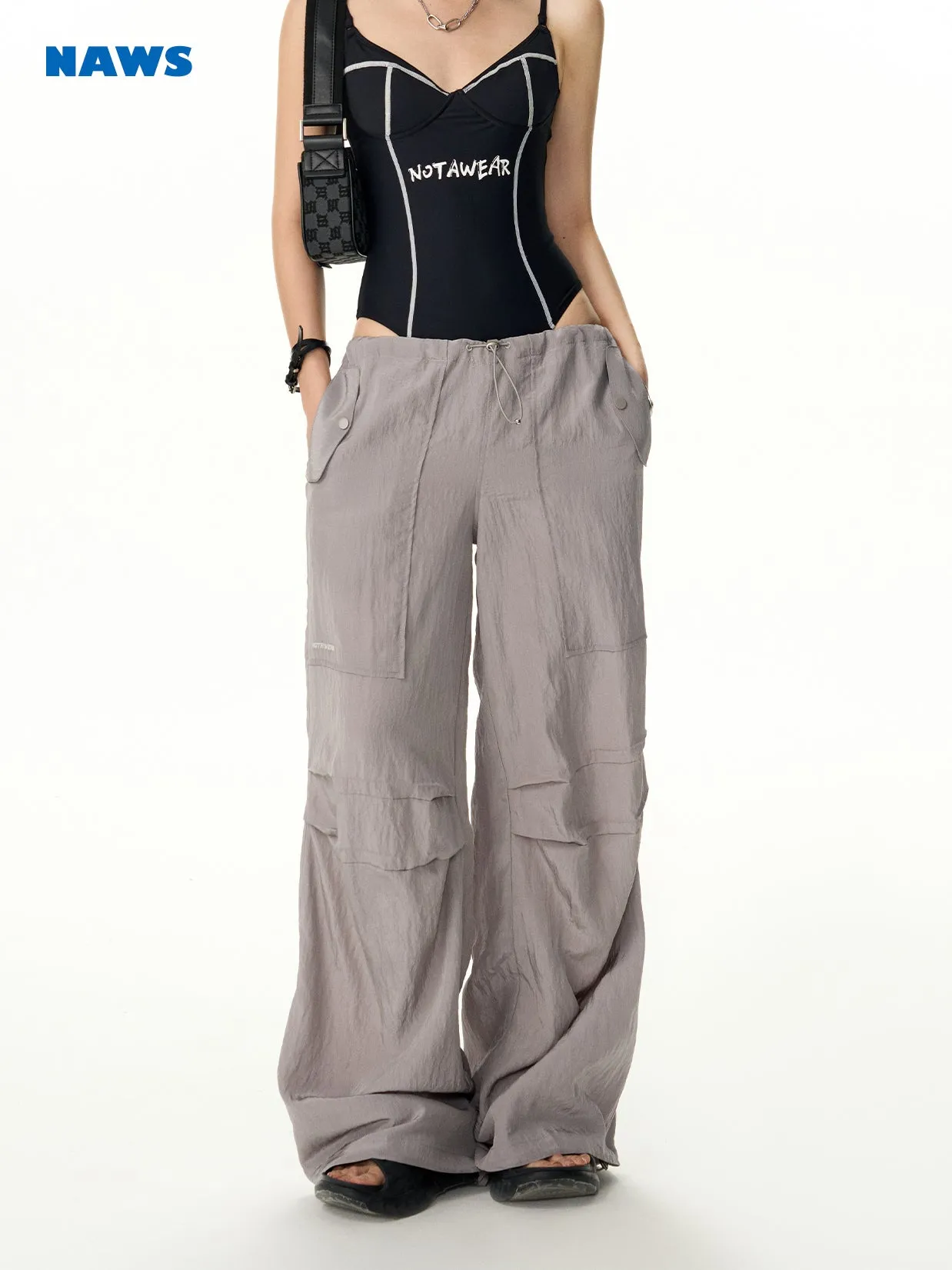 [NAWS] Drawstring  paratrooper pants