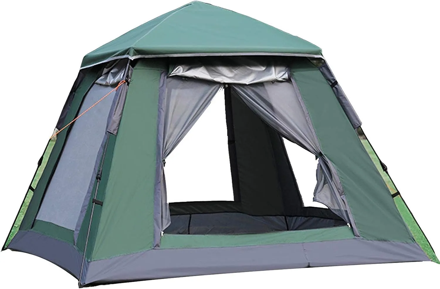 NIEH Camping and Backpacking Tent, Foldable Festival Tent, 3-4 Person Pop Up Tent, for Family, Festival, Hiking, Backpacking and Mountaineering, Easy Installation, 215 * 215 * 165cm