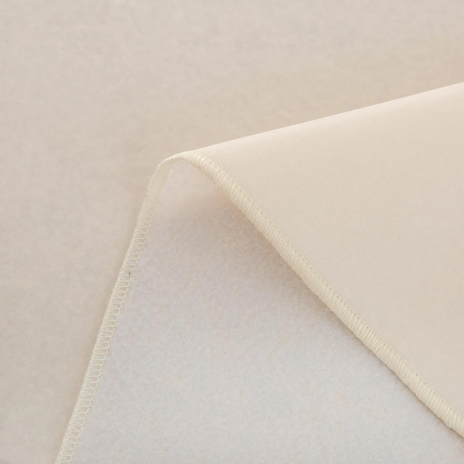NLMUVW Vinyl Tablecloth with Flannel Backing 100% Waterproof Rectangle PVC Table Cloth Oil Proof Wipe Clean Table Cover for Dining Party Camping Outdoor, Champagne, 60 X 140 Inch