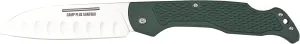 Ontario Knife Company Camp Plus Folding Santoku Knife, Stainless Steel Folding Knife For Camp Kitchen – ON4305
