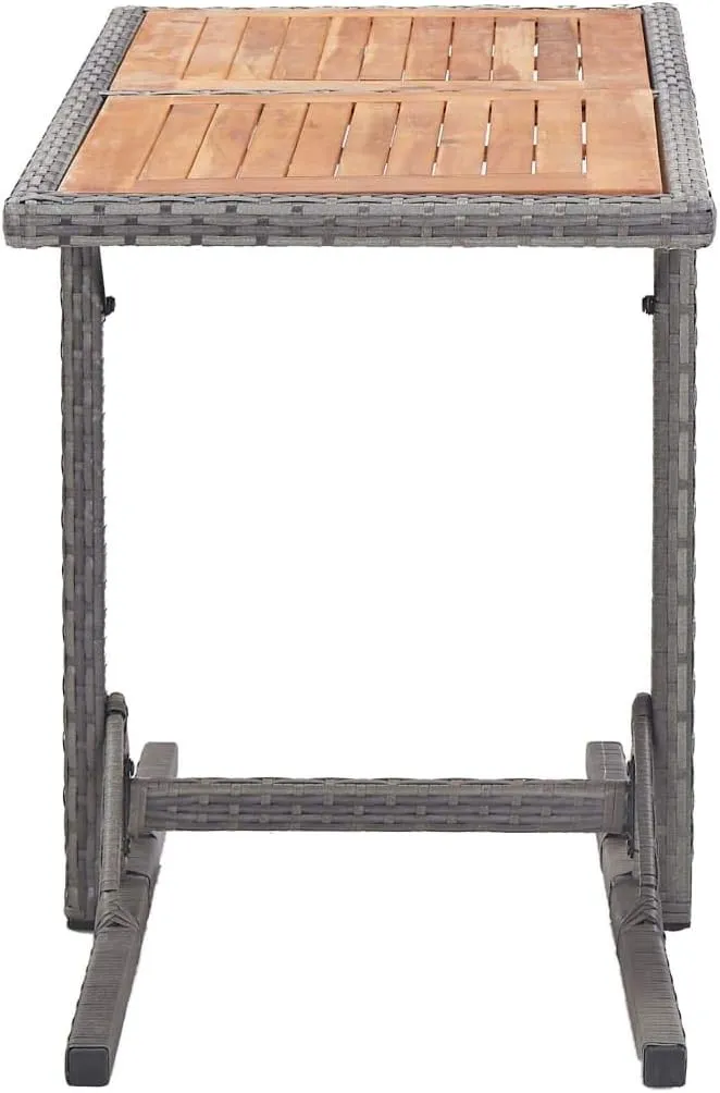 Outdoor Table Anthracite Furniture Side Tables for Dining, Camping, Coffee, Table - 53 x 110 x 72 cm