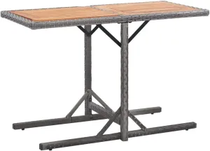 Outdoor Table Anthracite Furniture Side Tables for Dining, Camping, Coffee, Table - 53 x 110 x 72 cm