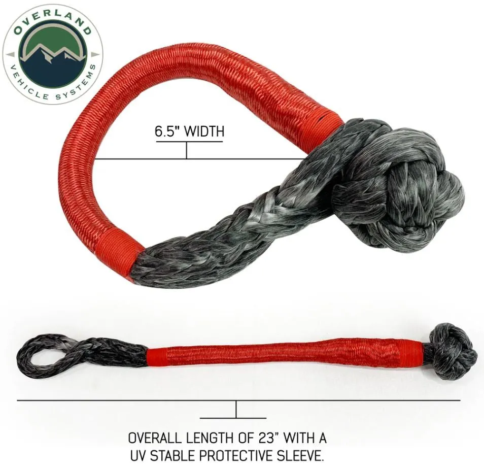 Overland Vehicle Systems Soft Recovery Shackle with Storage bag