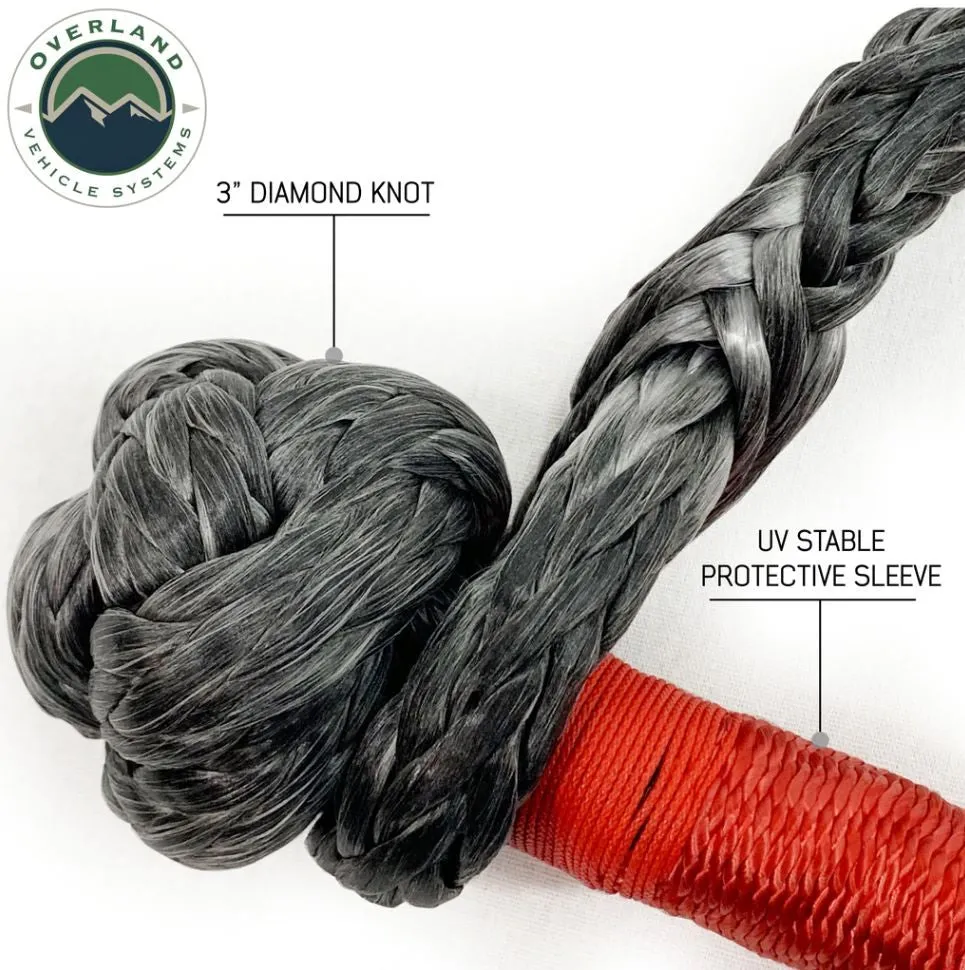 Overland Vehicle Systems Soft Recovery Shackle with Storage bag