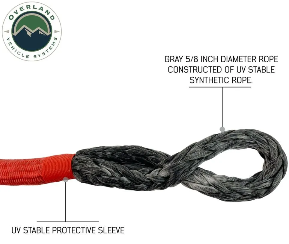 Overland Vehicle Systems Soft Recovery Shackle with Storage bag