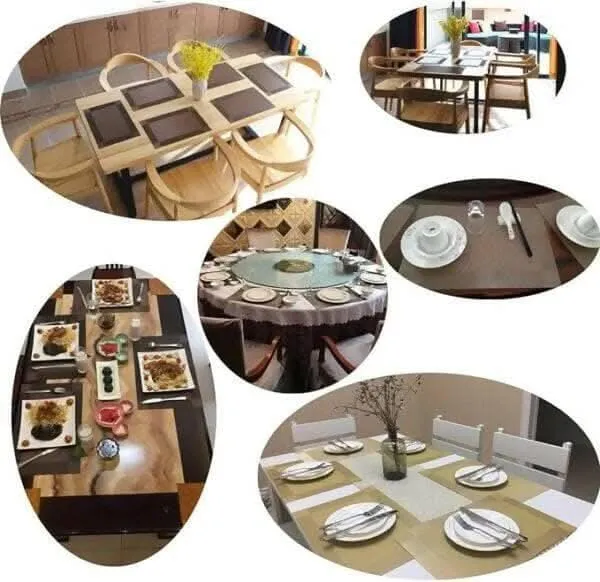 P-Plus International Washable PVC Vinyl Heat-Resistant Table Mats – Gold (Set of 2)