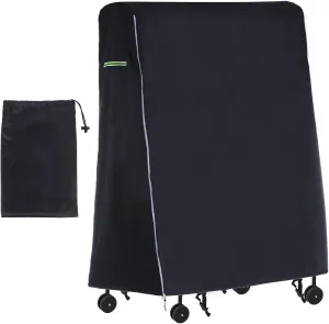 PATIKIL Folding Ping-Pong Table Cover Table Tennis Cover 420D Oxford Waterproof Foldable Table Cover with Storage Bag & Zipper for Outdoor Indoor