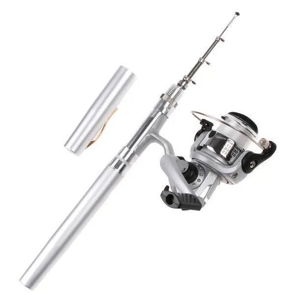 Pen Sized Fishing Rod Reel Combo Pole