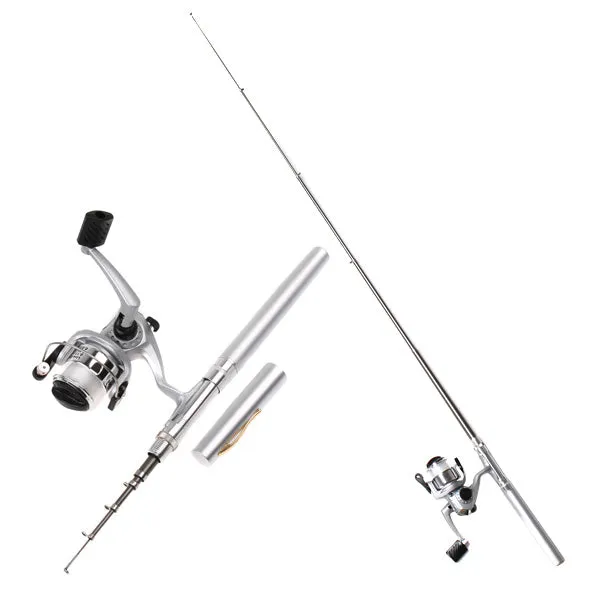 Pen Sized Fishing Rod Reel Combo Pole