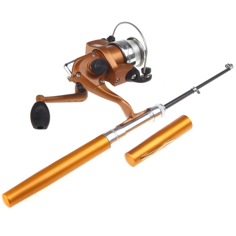 Pen Sized Fishing Rod Reel Combo Pole
