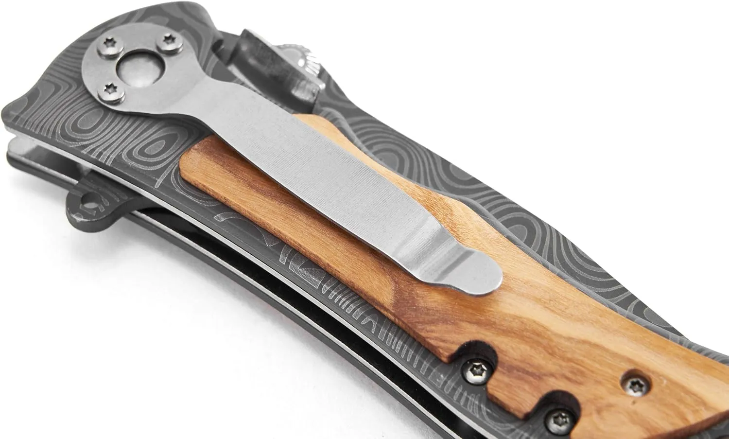 Personalized Engraved Folding Knife for Dad from Son Daughter - Men Camping Fishing Hunting Knives with Pocket Clip - for Birthday Christmas Fathers Day Thanksgiving
