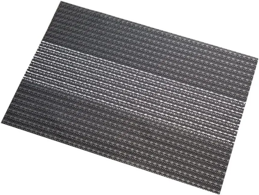 Place Mmats for Table，Placemats, Coasters Set Placemats Placemats for Dining Table Set of 6,Heat-Resistant Washable Kitchen Dinner Mats,Easy to Clean,Stain Table Mats(Black)