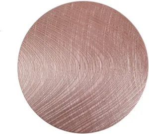 Place Mmats for Table，Placemats, Placemats Round PVC Placemats for Dining Table Set of 4,Heat-Resistant Washable Kitchen Dinner Mats,Easy to Clean,Non-Slip Table Mats(Rose Gold)