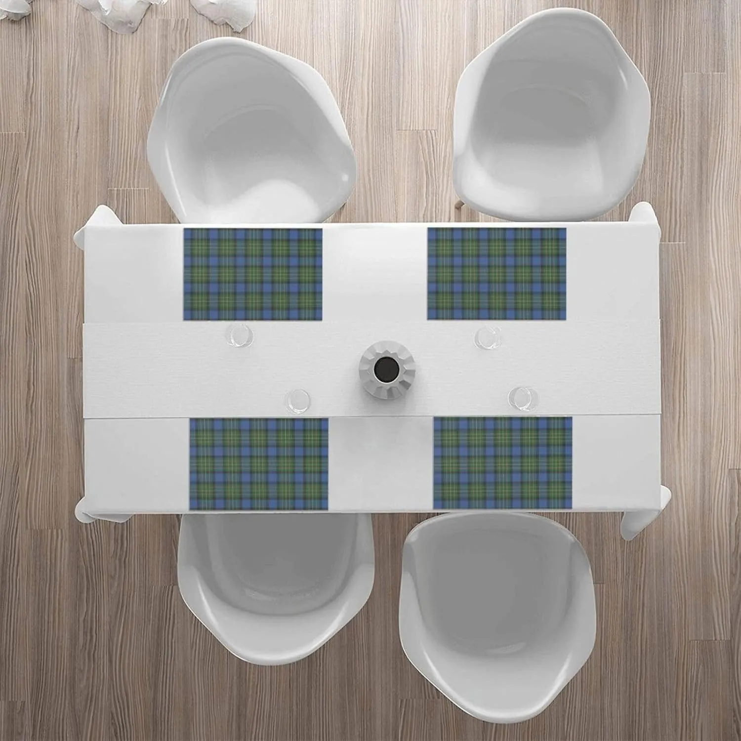 Placemats for Dining Table Set of 4, Maclaren Ancient Tartan Place Mats Heat Resistant Washable Kitchen