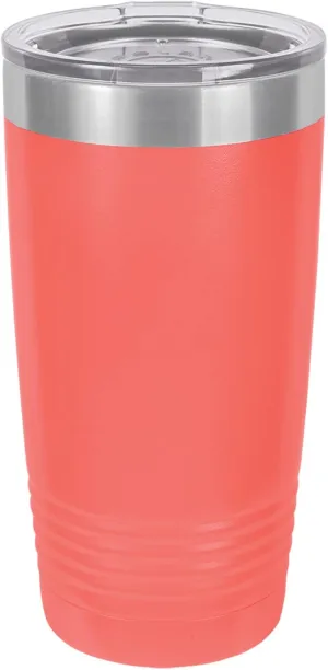 Polar Camel 20 oz. Stainless Steel Vacuum Insulated Tumbler (Coral)