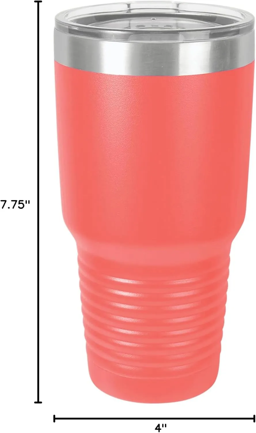 Polar Camel 30 oz. Stainless Steel Vacuum Insulated Tumbler (Coral)