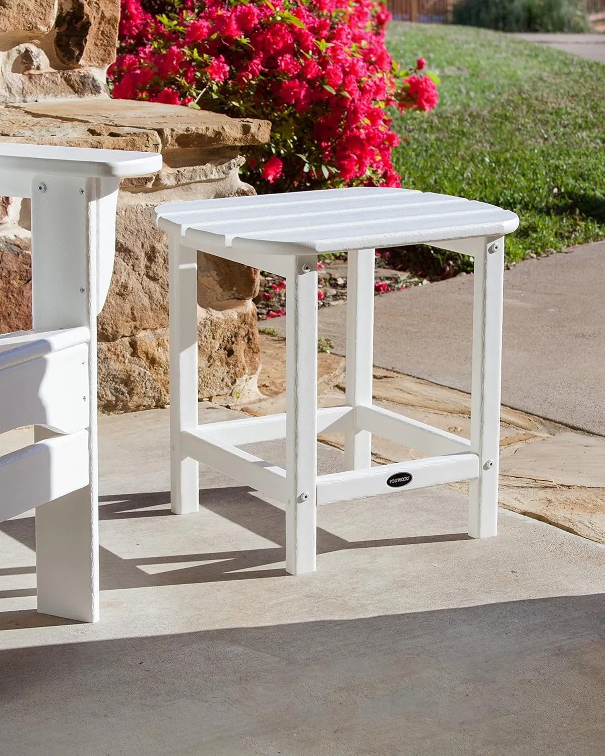 POLYWOOD SBT18GR South Beach 18" Outdoor Side Table, Green