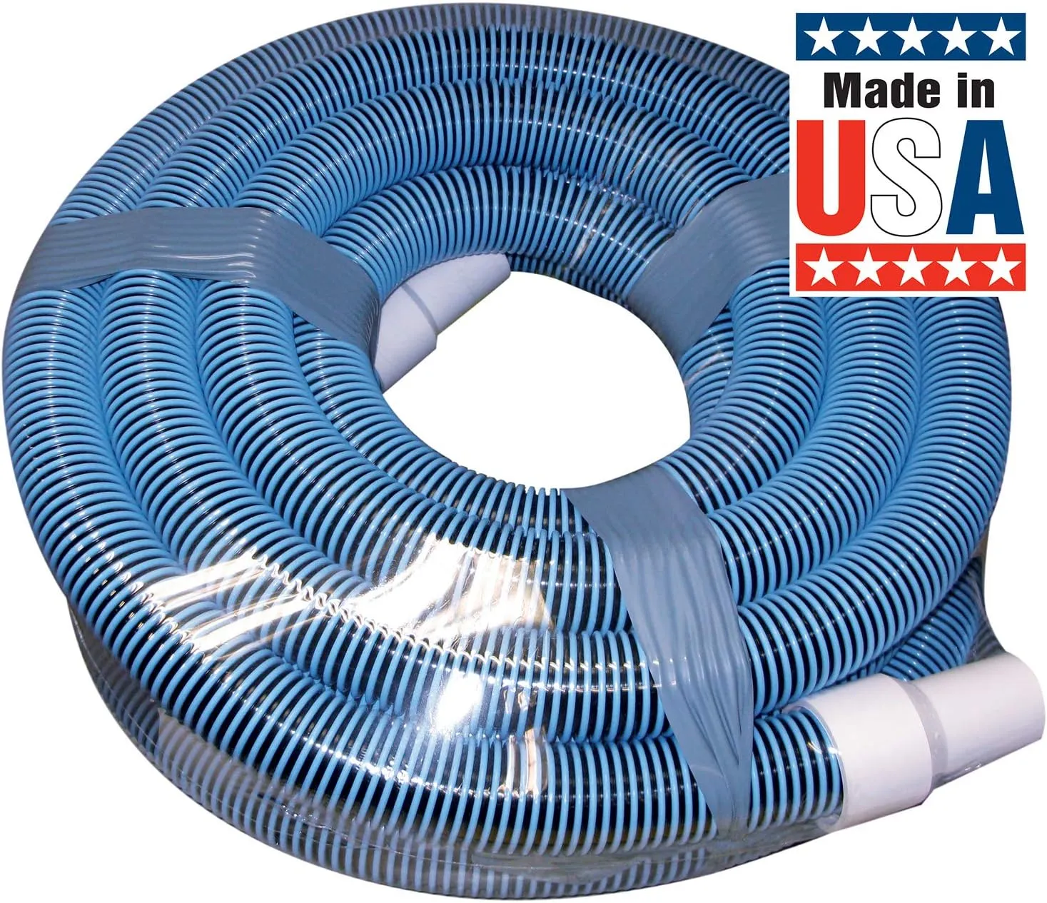 Poolmaster 33430 Heavy Duty In-Ground Pool Vacuum Hose With Swivel Cuff, 1-1/2-Inch by 30-Feet,Neutral