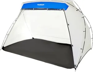 Portable Paint Tent (9x6x5.5 ft) Large Paint Booth with Built-in Floor, Mesh Screen, Windproof Hooks, and Storage Bag – Ideal for DIY Painting Projects