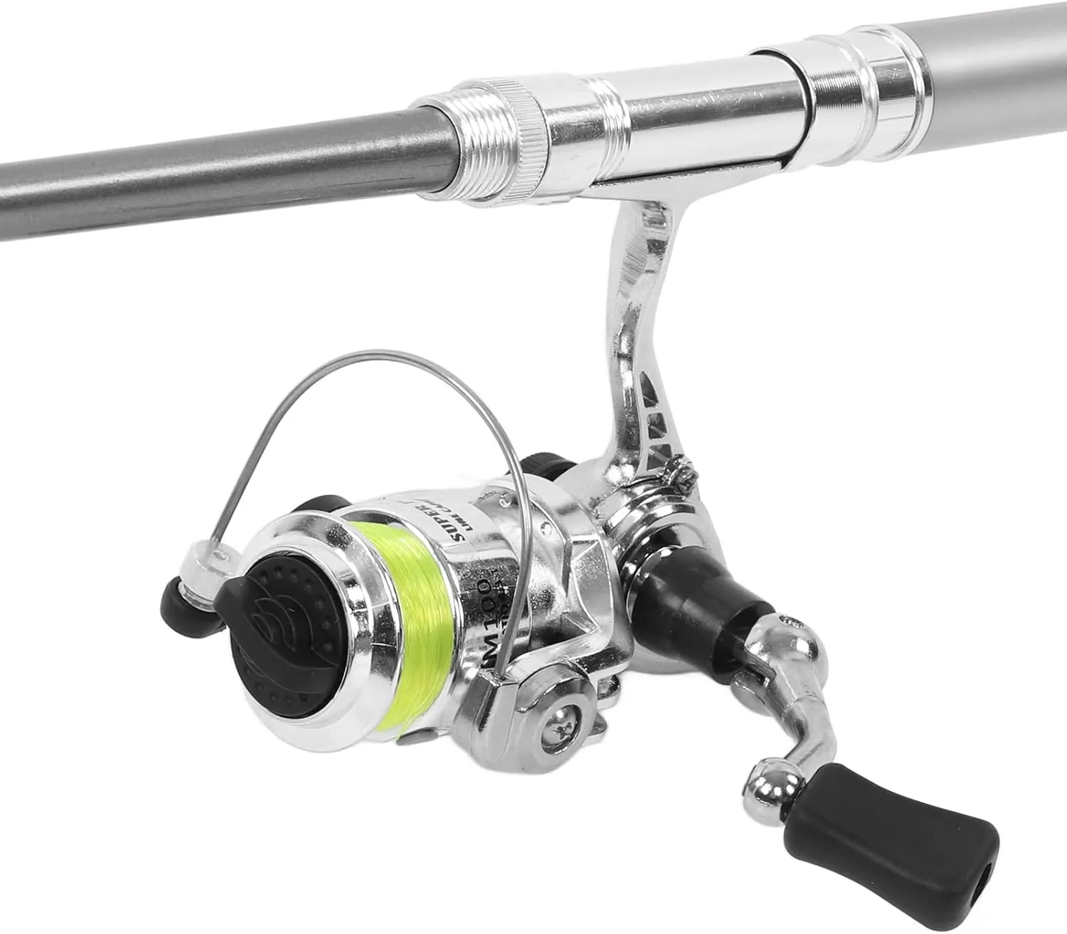 Portable Pen Shape Fishing Rod, Mini Pocket Collapsible Fishing Pole Kit Spinning Fishing Gear Organizer Pole Telescopic Fishing Rod