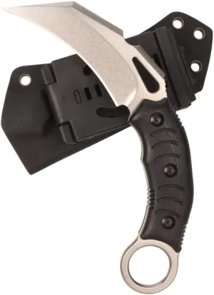Precision Grinding Edge, High hardness Stainless Steel Claw Outdoor Tactical knife with sheath (silver)