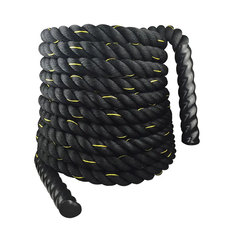 Premium Battle Rope – 9M/12M/15M Fitness Crossfit Ropes for Strength & Power Training – Heavy Duty Workout Ropes for Gym, Home, Bodybuilding, and Conditioning