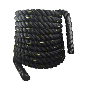 Premium Battle Rope – 9M/12M/15M Fitness Crossfit Ropes for Strength & Power Training – Heavy Duty Workout Ropes for Gym, Home, Bodybuilding, and Conditioning