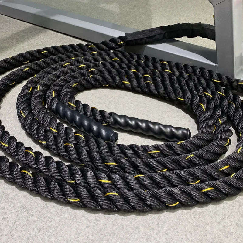 Premium Battle Rope – 9M/12M/15M Fitness Crossfit Ropes for Strength & Power Training – Heavy Duty Workout Ropes for Gym, Home, Bodybuilding, and Conditioning