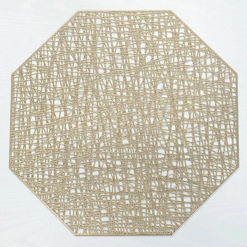 PVC Heat-Resistant Hollow Placemats for Dining