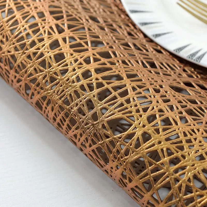 PVC Heat-Resistant Hollow Placemats for Dining