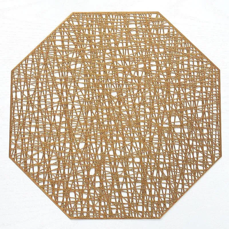 PVC Heat-Resistant Hollow Placemats for Dining