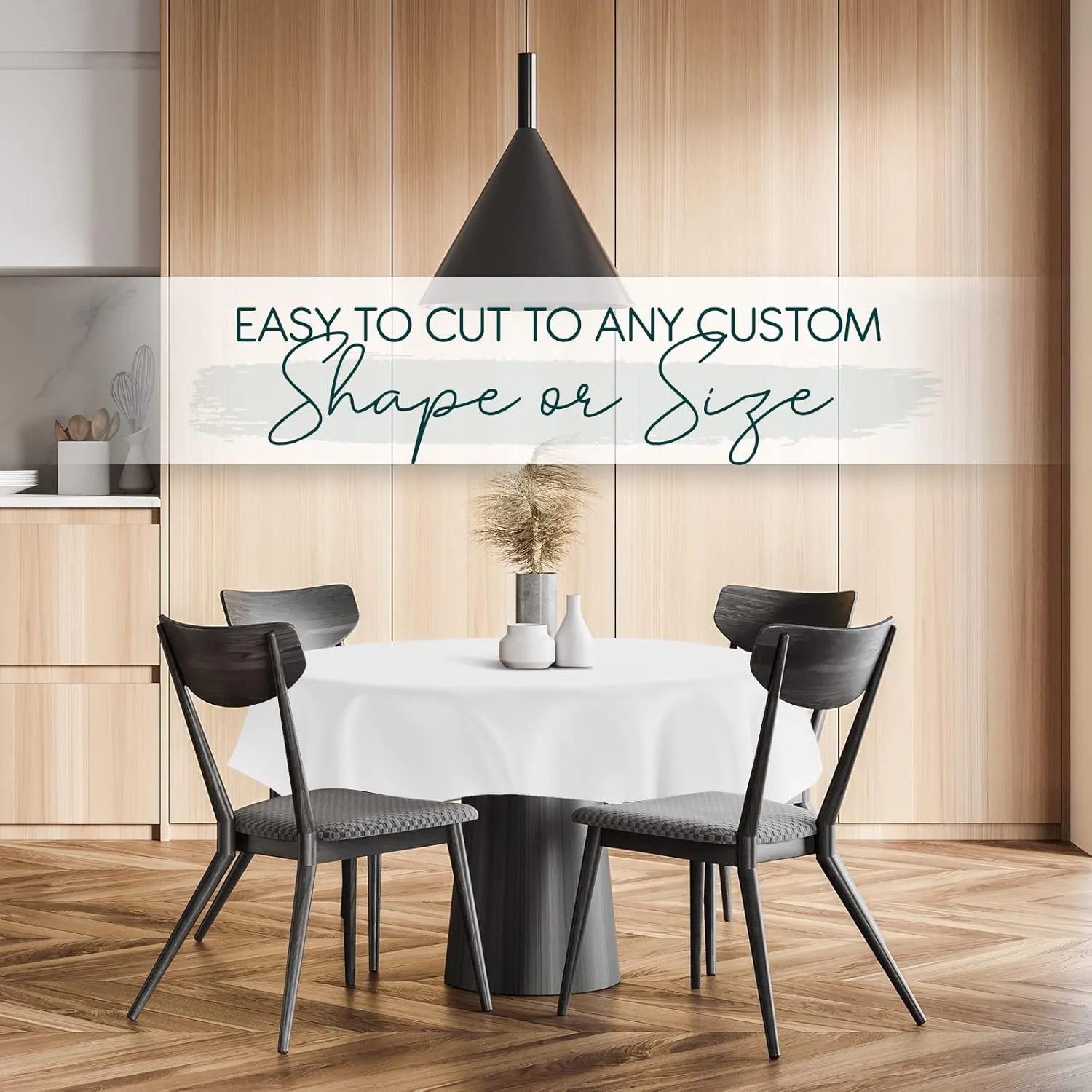 Quality Table Pad Protector, Waterproof Vinyl Table Cover for Superior Protection from Spills, Scratches & Heat - Reusable Table Cloth with Cushion Flannel Backing (54 x 120)