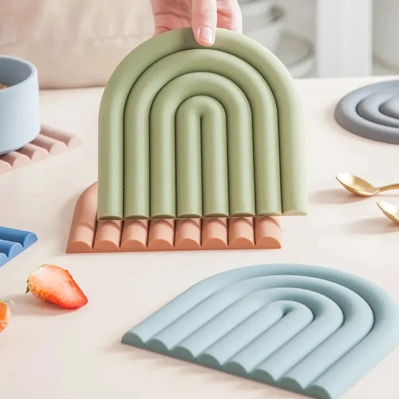 Rainbow Silicone Table Mat