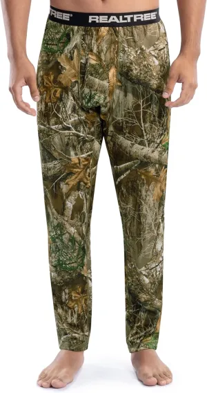 Realtree Men's Heavyweight Fleece Thermal Underwear Long Johns Bottom