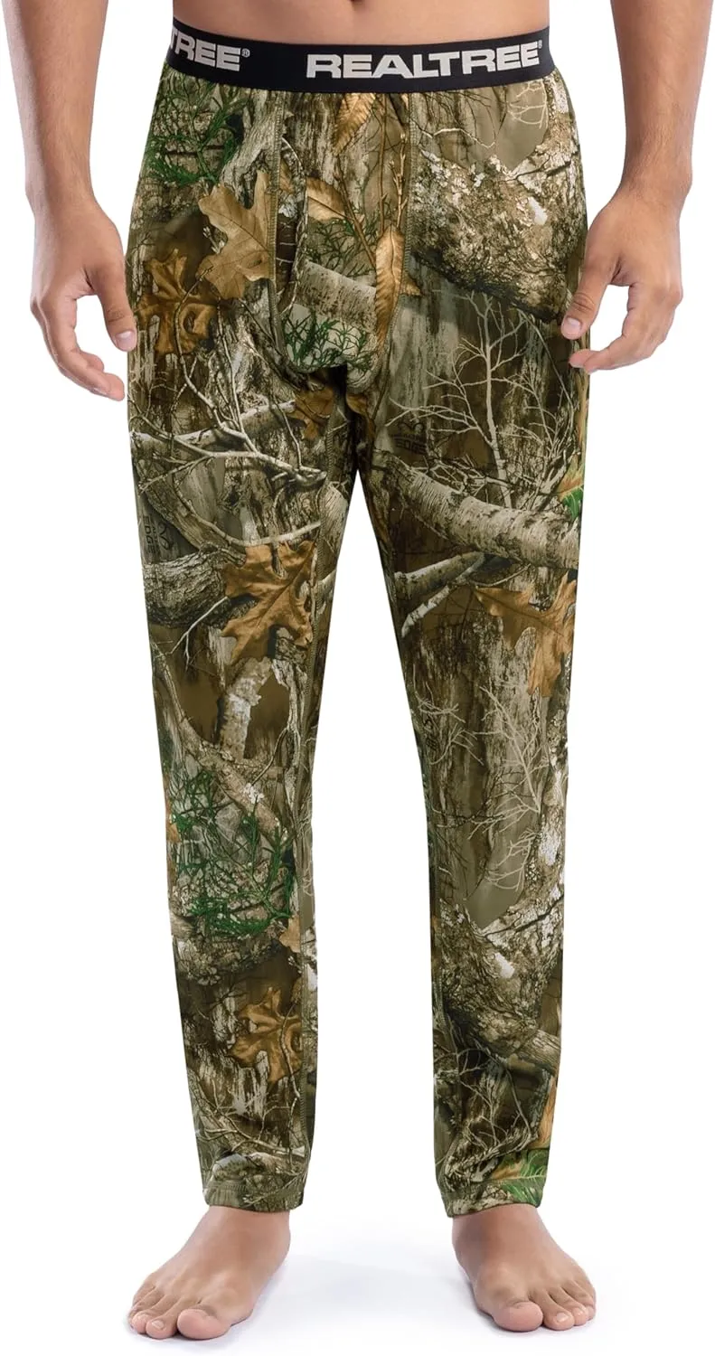 Realtree Men's Heavyweight Fleece Thermal Underwear Long Johns Bottom
