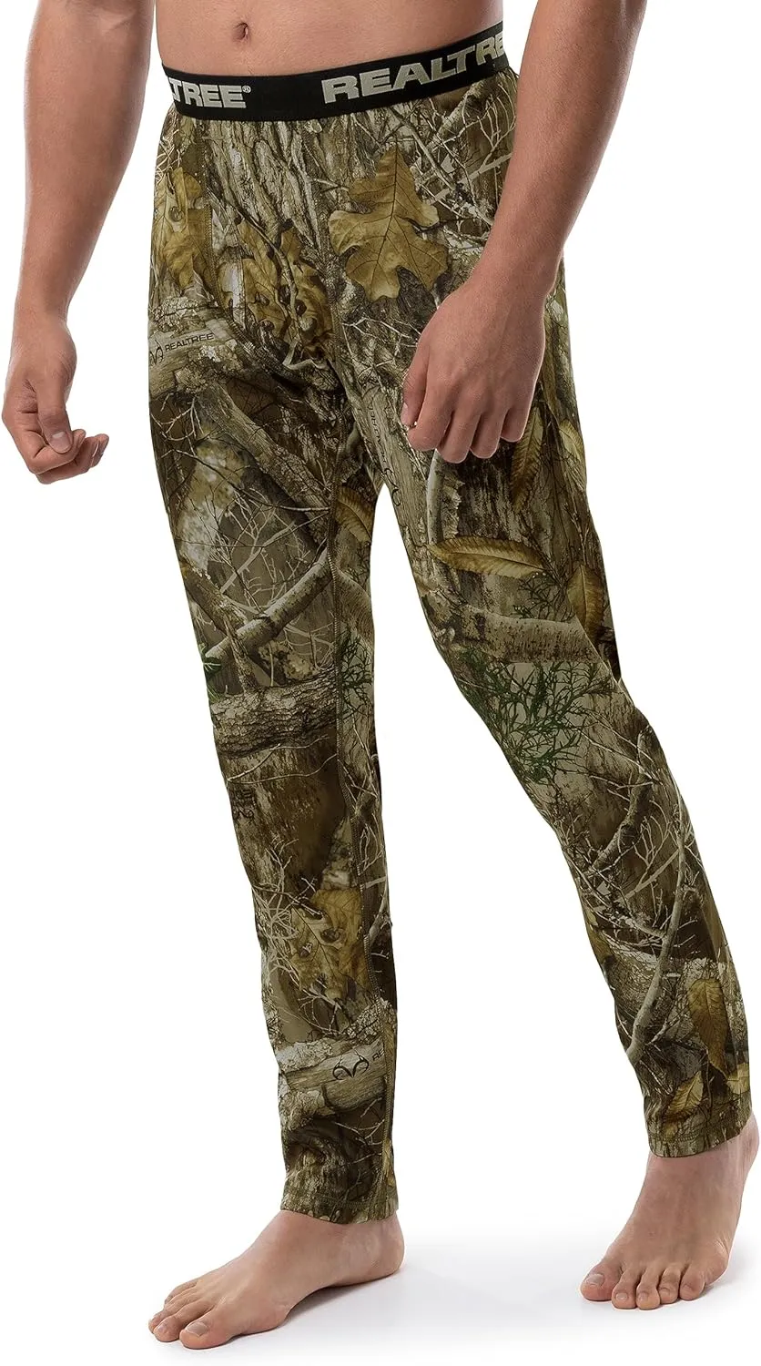 Realtree Men's Heavyweight Fleece Thermal Underwear Long Johns Bottom