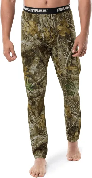 Realtree Men's Heavyweight Fleece Thermal Underwear Long Johns Bottom