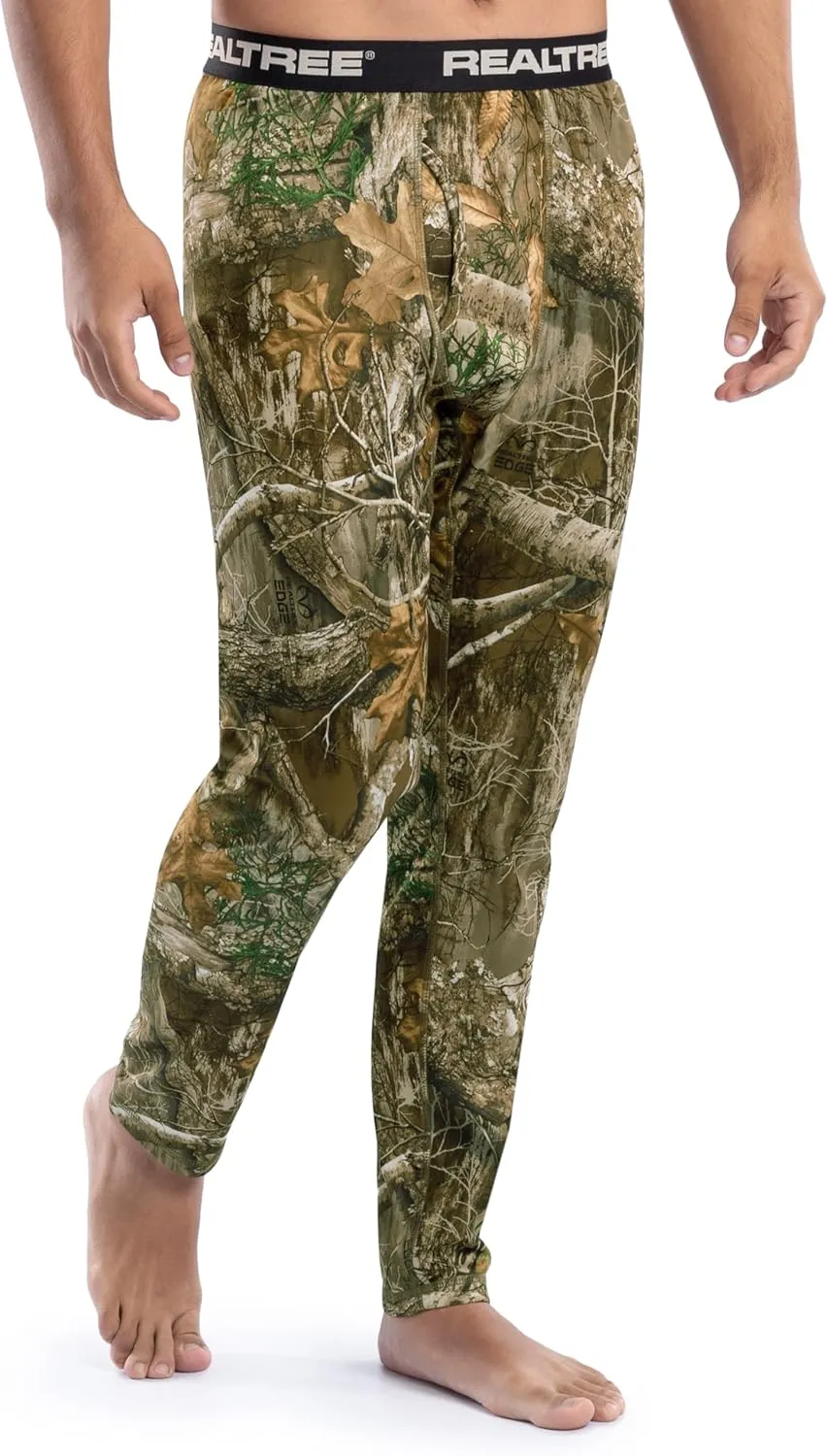 Realtree Men's Heavyweight Fleece Thermal Underwear Long Johns Bottom
